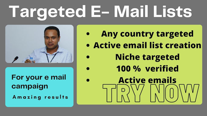 provide country target email lists