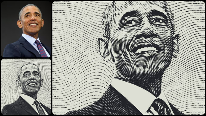 engraving drawing illustration from your photo