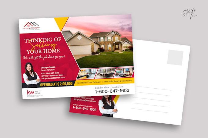 design postcard, eddm postcard, direct mail postcard or door hanger
