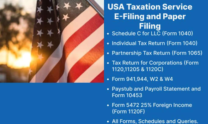 provide professional US tax preparation services for maximum refunds