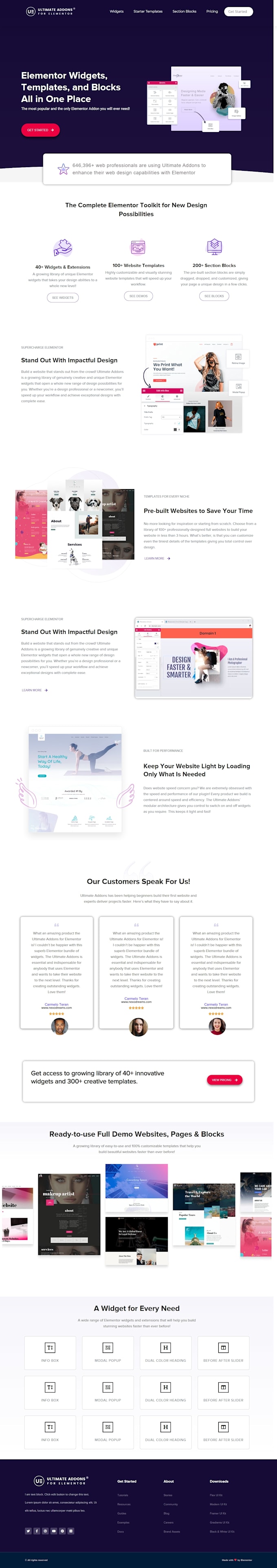 make elementor landing page or elementor website by elementor pro