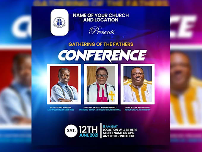 design a modern church flyer in 12 hours