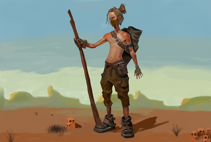 draw semi realistic characters and objects as per you need