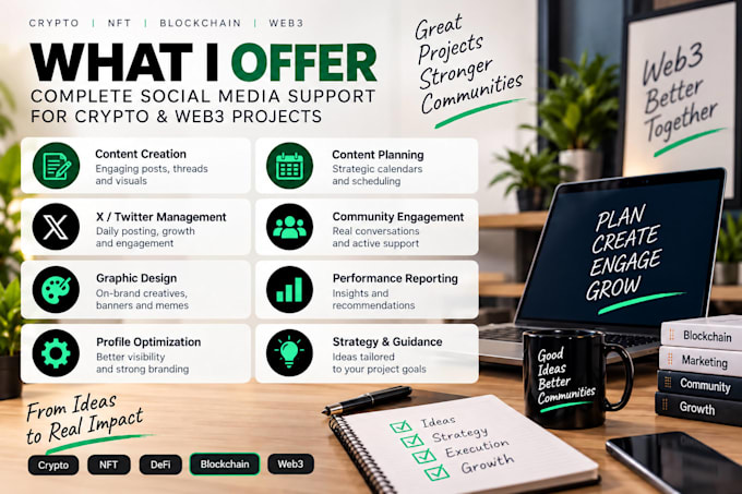 manage social media for your crypto or web3 project