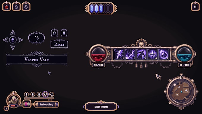create pixel art UI for your game