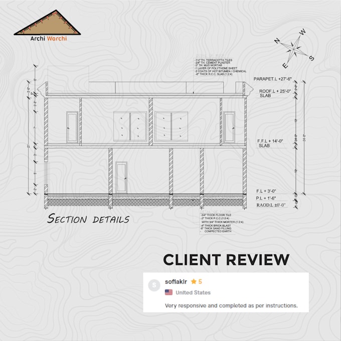 Section And Elevation Drawings