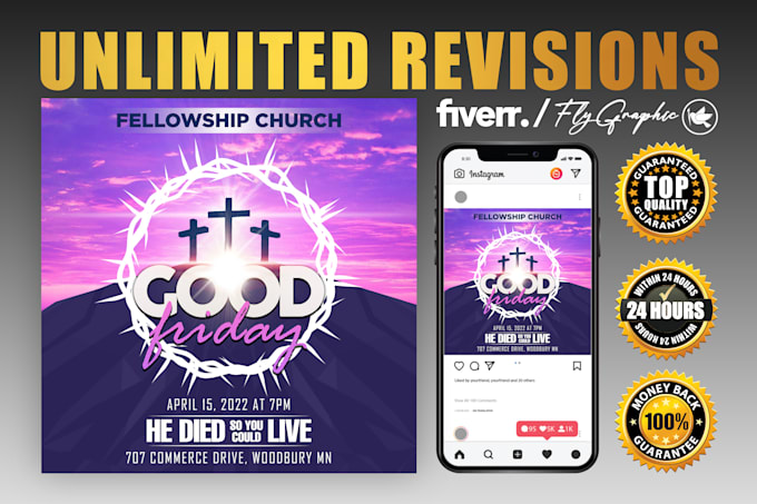 create a stunning church flyer or event flyer
