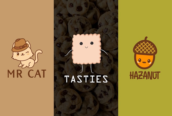 design cute kawaii logo design ,free vector file