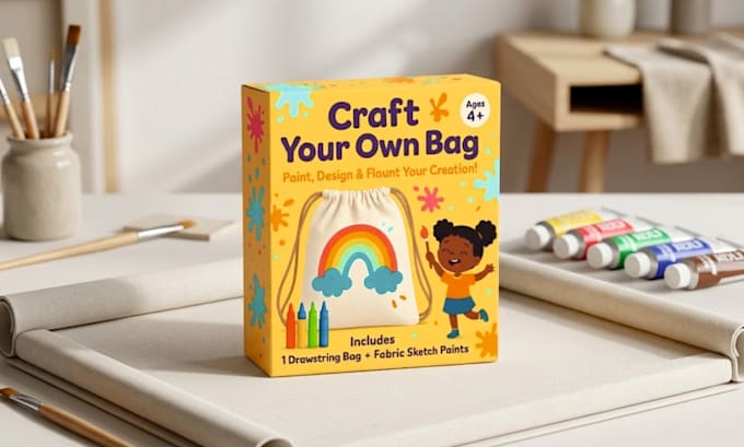 design packaging box and label for your product