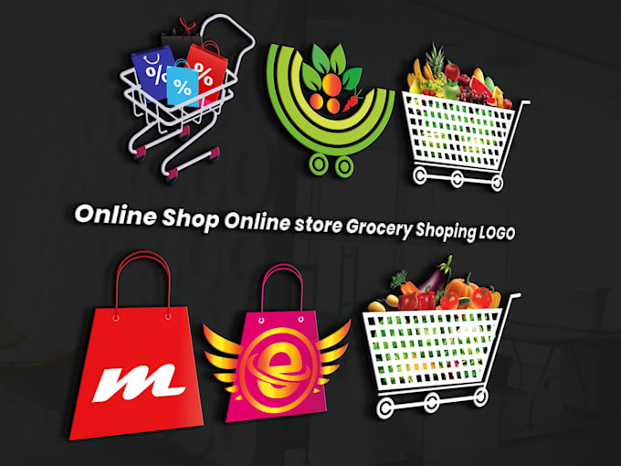 design creative modern shopify ecommerce online store logo