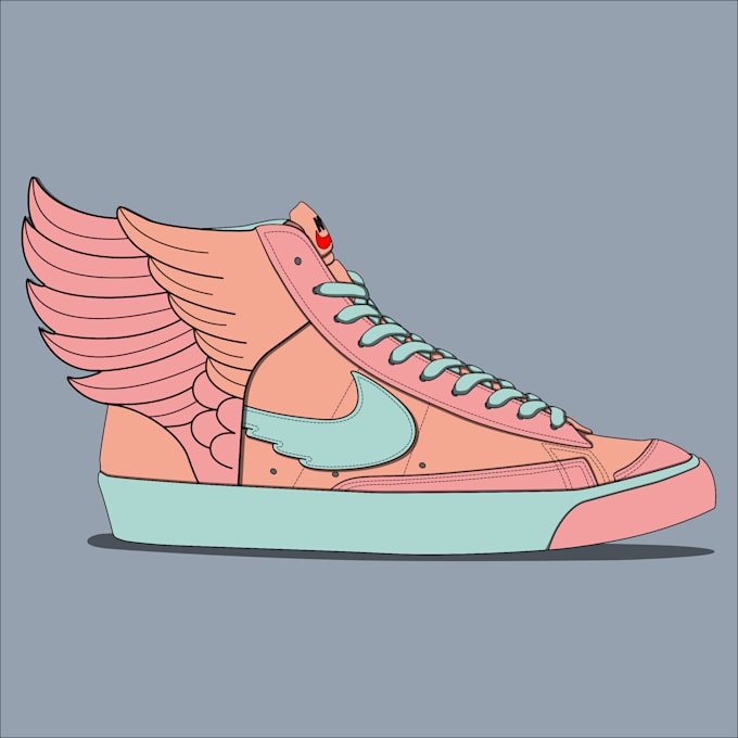 Create a custom nike blazer design by Vishkumar_art Fiverr