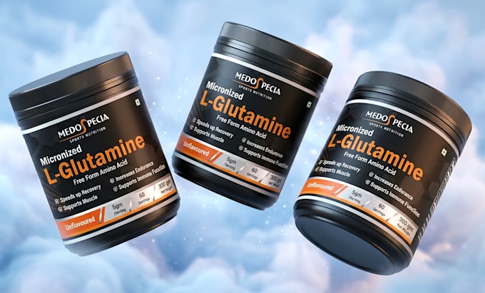 do all types of supplement product label, sticker design