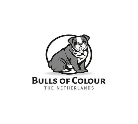 create a kind looking bulldog logo