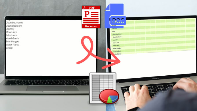 Convert pdf to word, pdf to excel, copy paste, data entry by Riddhi957