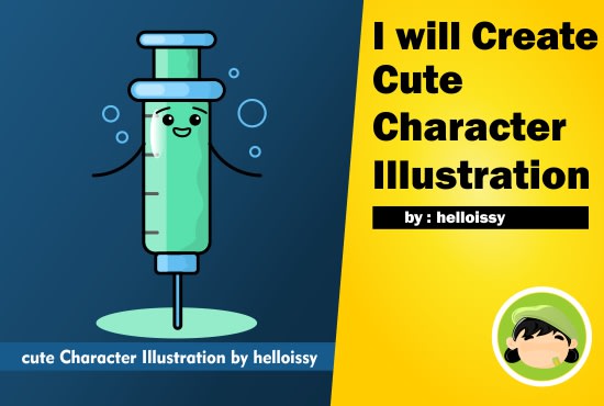 create cute character illustration