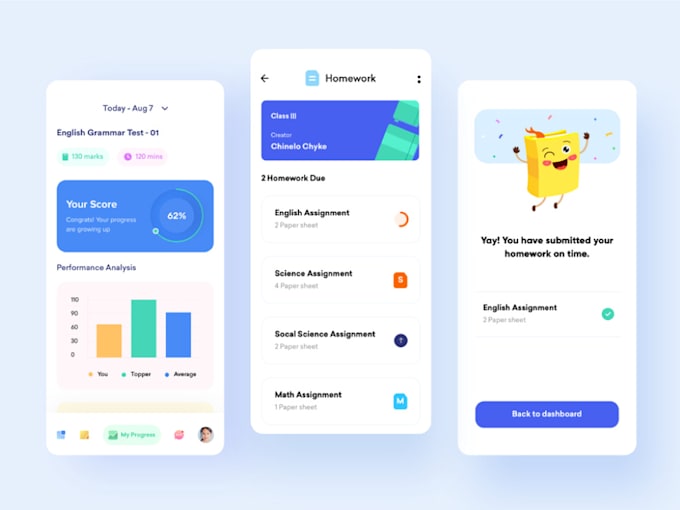 Develop a learning management app like google classroom by Samar1213