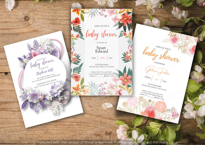 design baby shower invitations