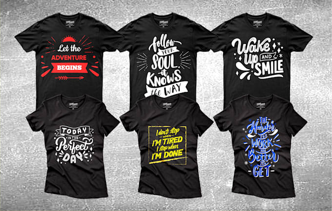 do amazing typography t shirt design for merchandise