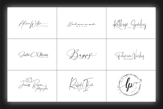 design handwriting, scripted, cursive, signature, handwritten logo
