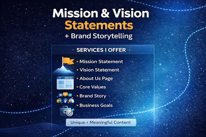 craft mission, vision, about us, brand story and values