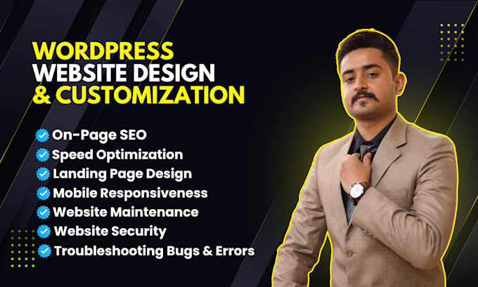 be your wordpress website developer with full support