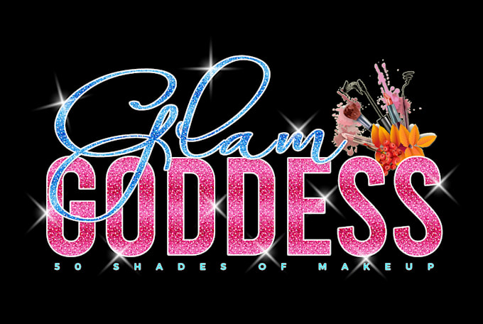 design feminine glitter diamond luxury logo