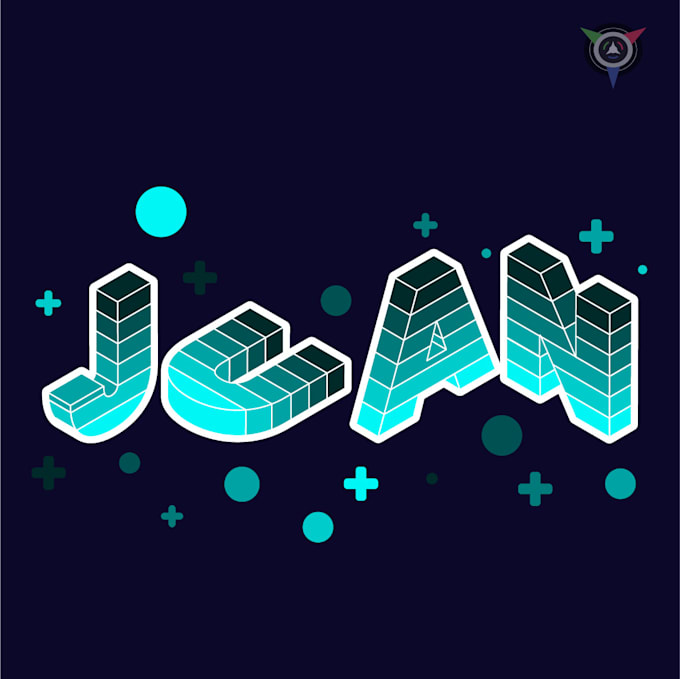 Isometric design block letters for you by Elderdesigns02 Fiverr