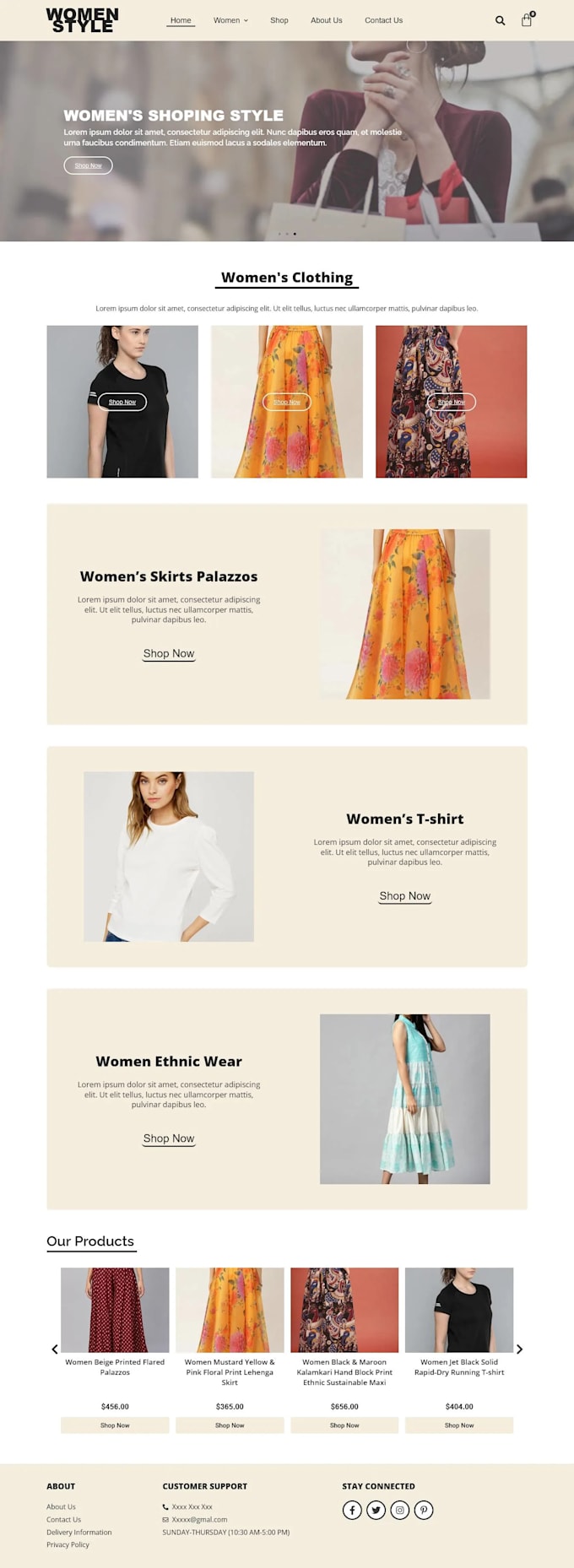 create responsive wordpress website design or blog
