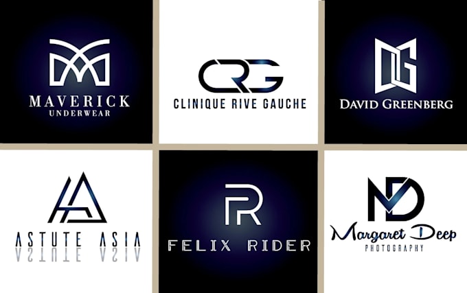 design a luxury monogram, initial letter mark and brand identity logo