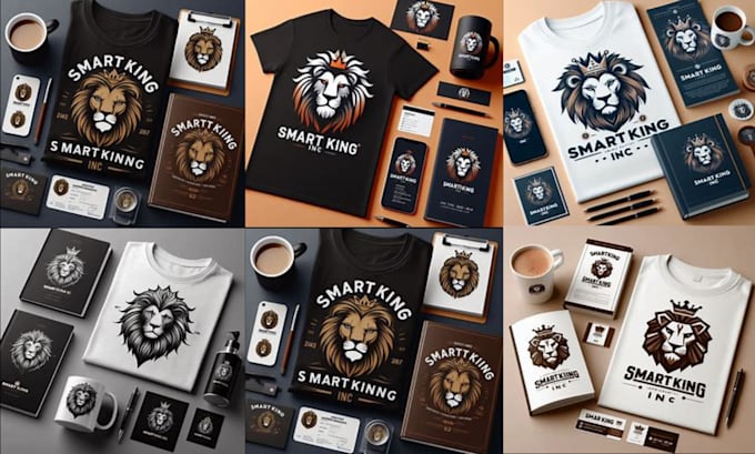 design a minimalistic lion head logo for your business and brand