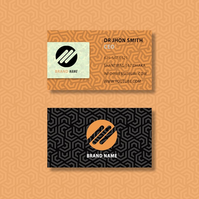 make classic business card for you