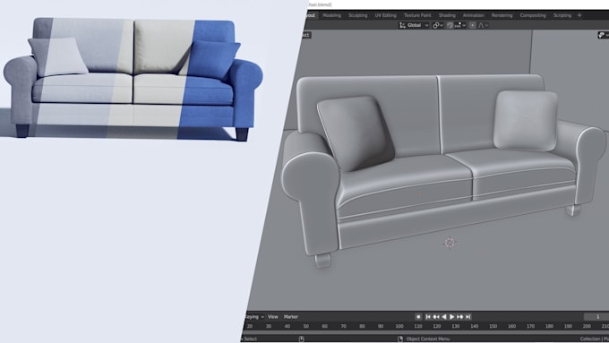 do 3d modelling and rendering in blender