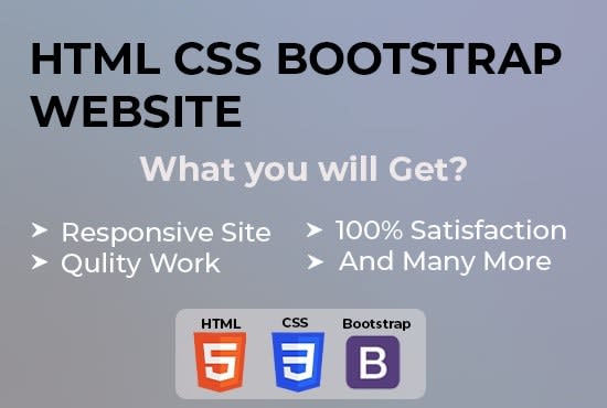 Do responsive website design using html css bootstrap by Habibi29 | Fiverr