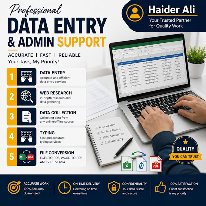 data entry and book keeping