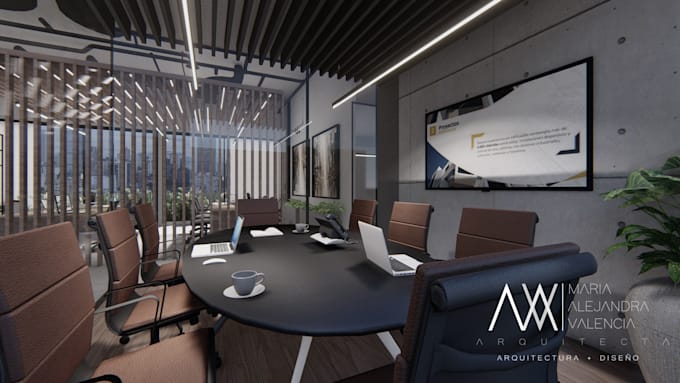 do render of your office or workspace