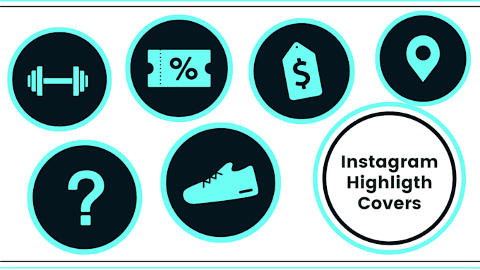 design attractive instagram highlights icon or covers