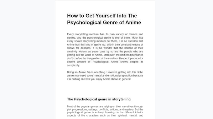 write anime and manga articles for your  peak satisfaction