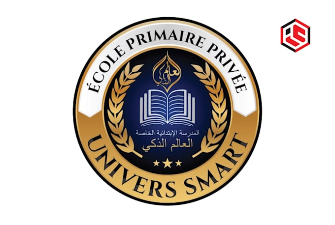 do education logo for school, college, academy and university