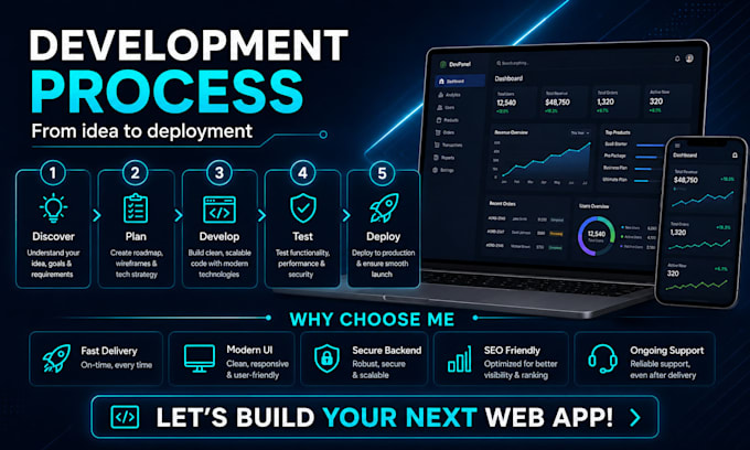 build full stack web app, react js frontend and node js backend