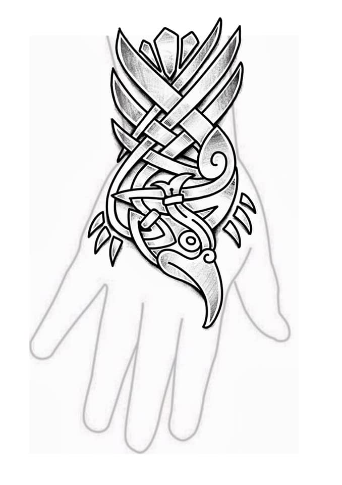 make you viking knotwork styled tattoo design