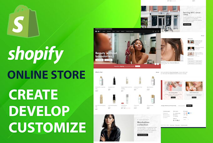 be your shopify developer for theme customization or shopify store