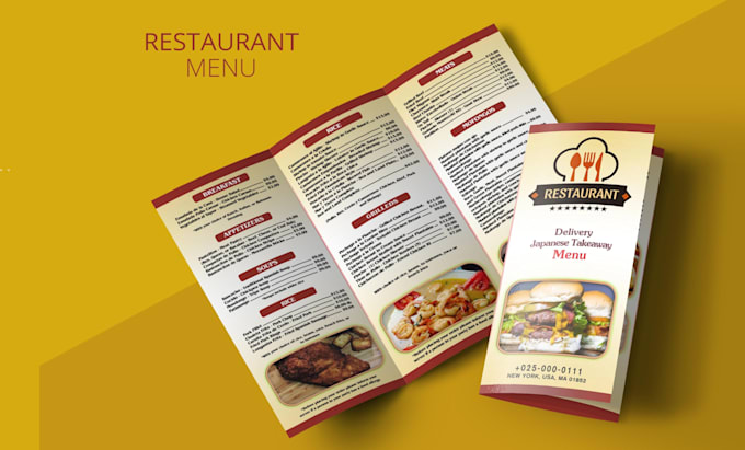 design restaurant menu, menu board, and menu card