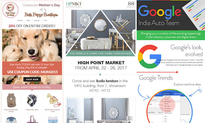 design creative email newsletters