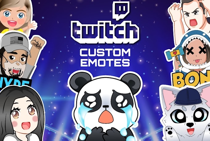 create custom twitch emotes, badges and emotes pack
