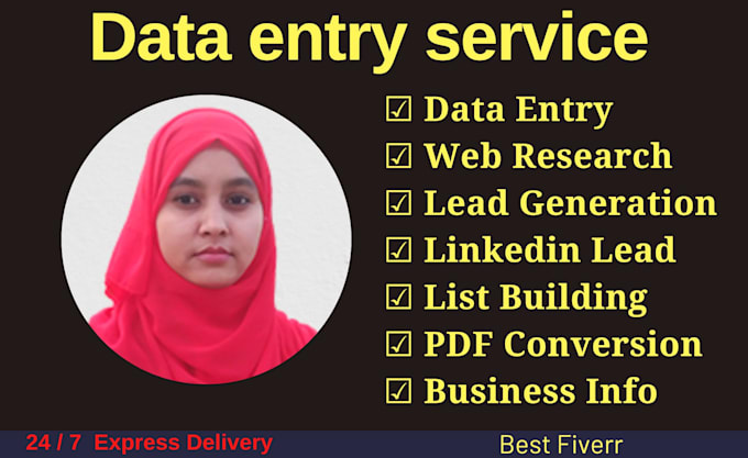 do data entry, copy paste, web research and excel expert