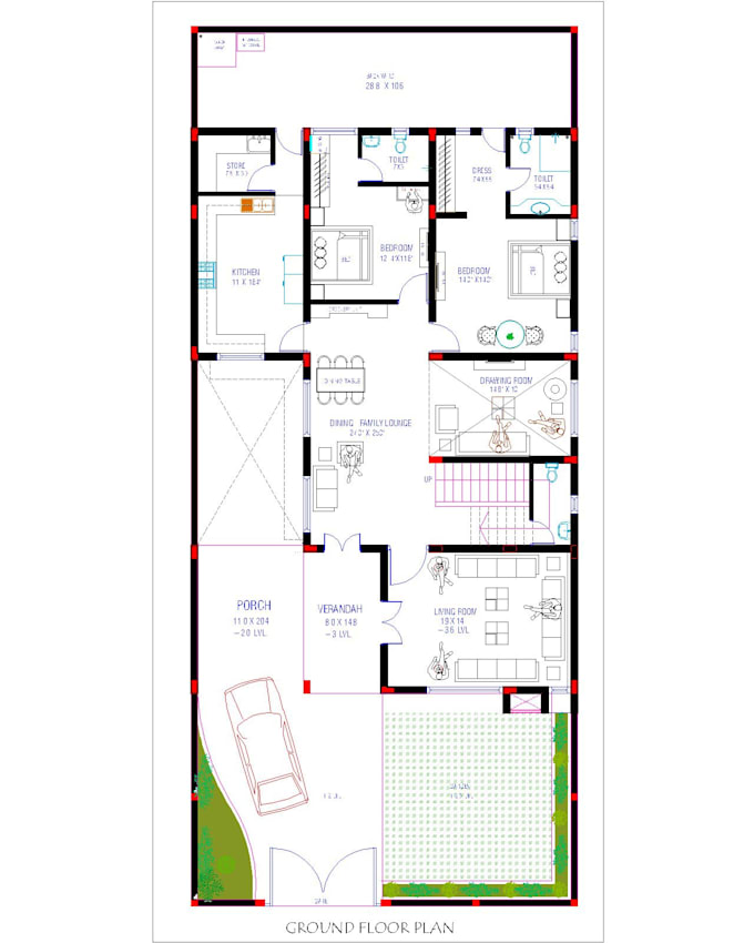 provide 2d layout  plan for your home