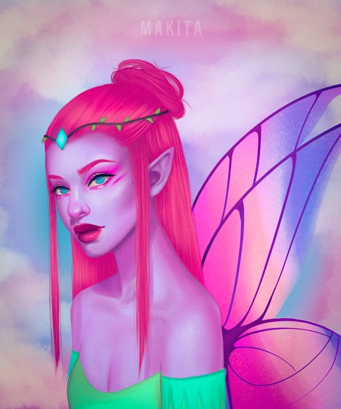illustrate your portrait, your oc or dnd character