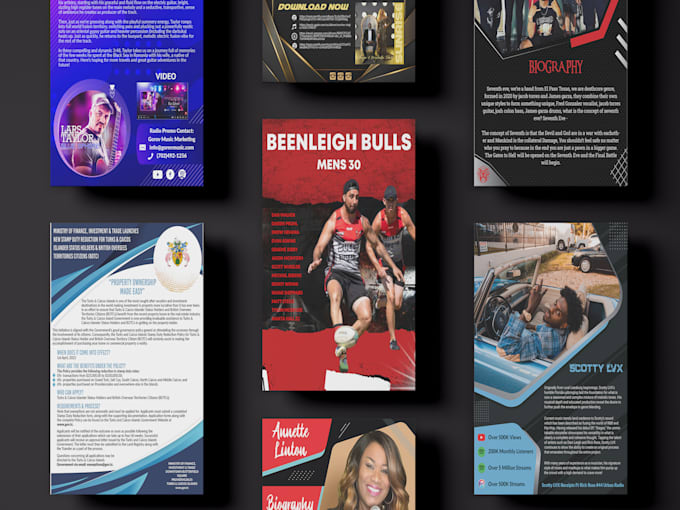 do professional press kit, media kit, epk, one sheet for artists, business