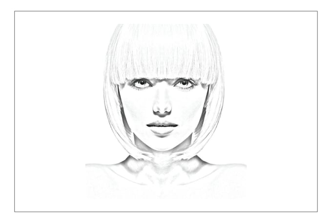 Draw any image to black and white line art in 3 hours by Vectorefy | Fiverr
