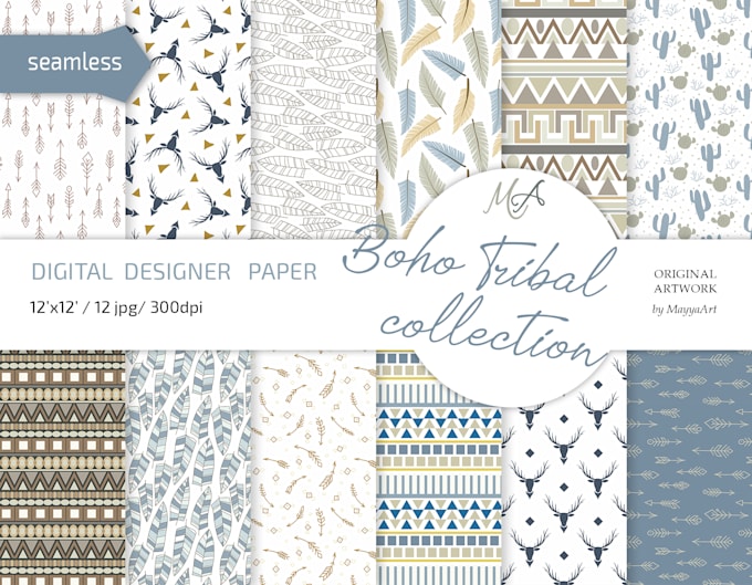 design custom seamless pattern for you business and home decor